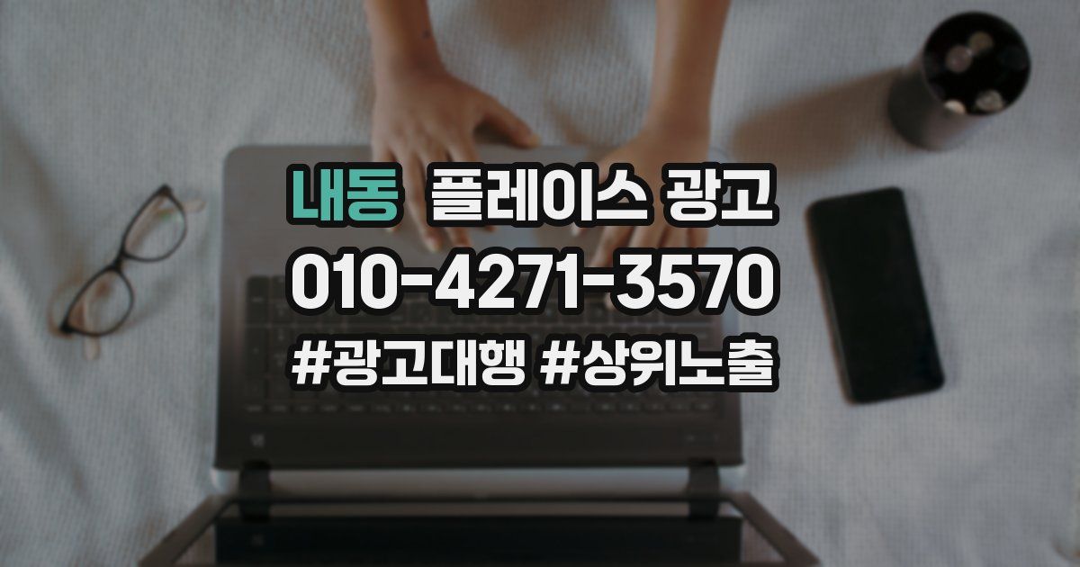 내동 플레이스 광고