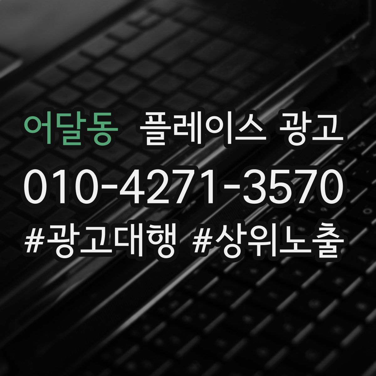 어달동 플레이스 광고