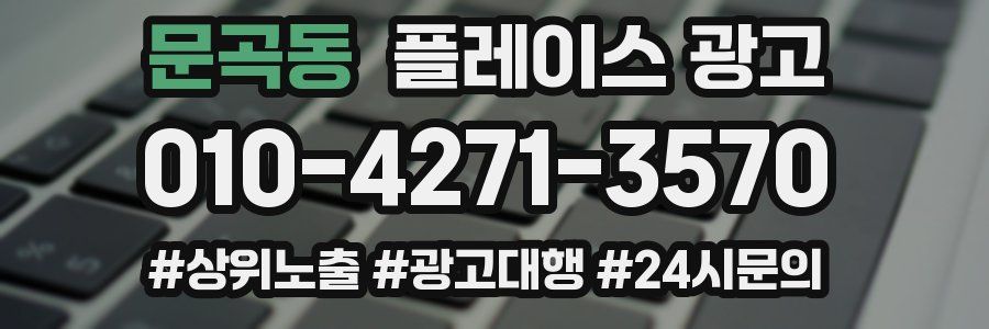 문곡동 플레이스 광고