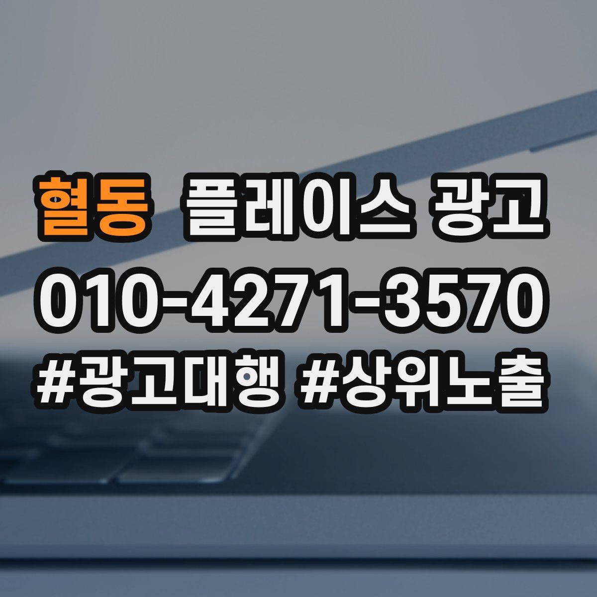 혈동 플레이스 광고