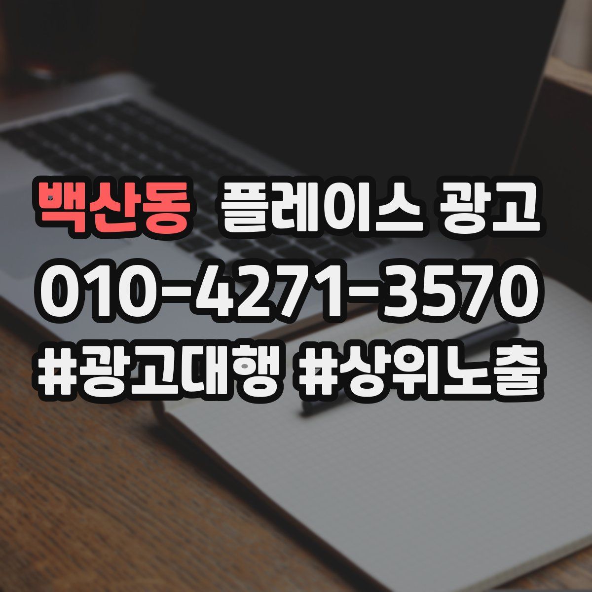백산동 플레이스 광고