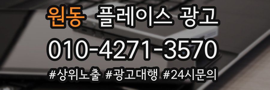 원동 플레이스 광고