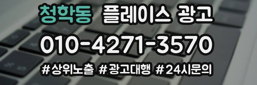 청학동 플레이스 광고