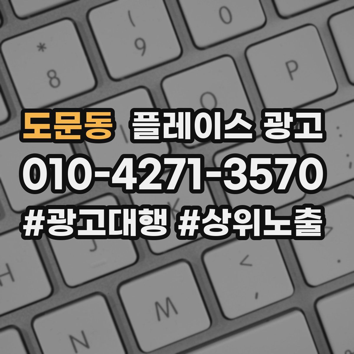 도문동 플레이스 광고