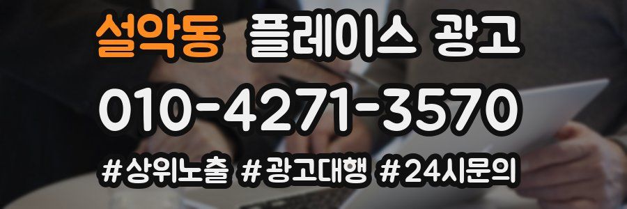 설악동 플레이스 광고