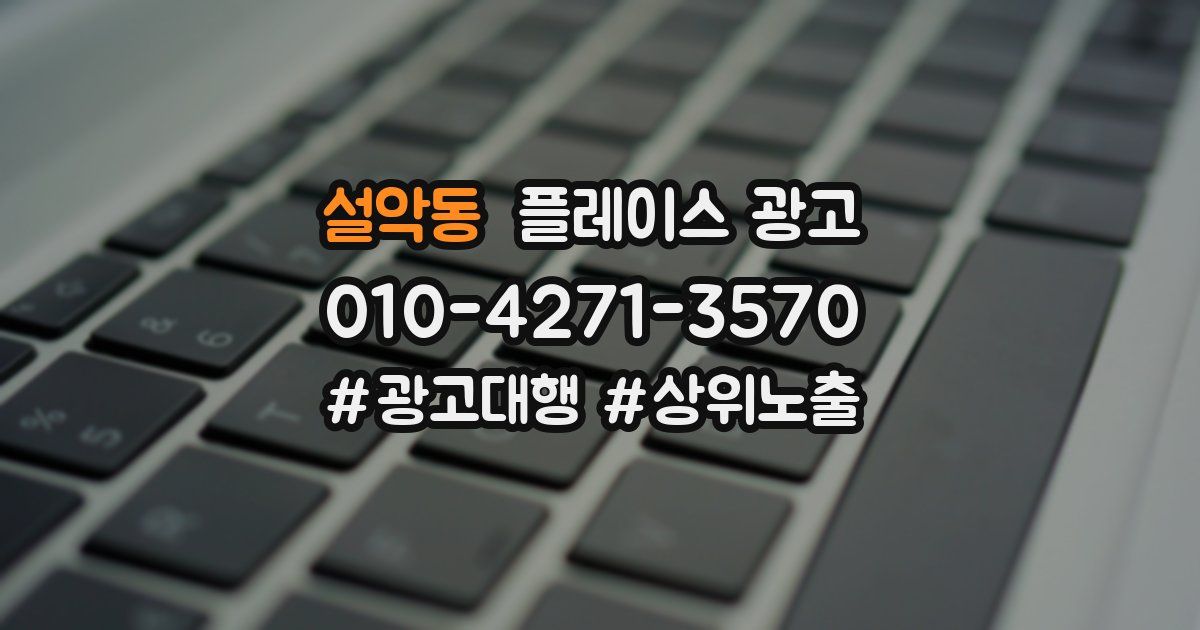 설악동 플레이스 광고