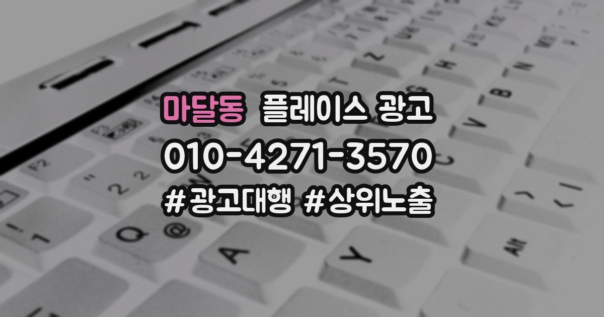 마달동 플레이스 광고