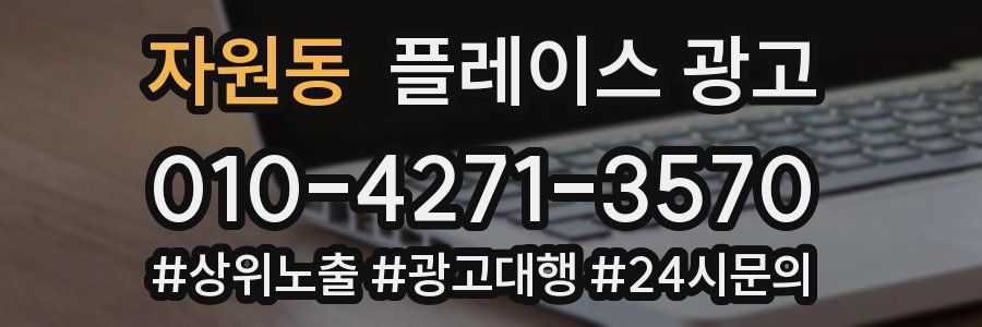 자원동 플레이스 광고