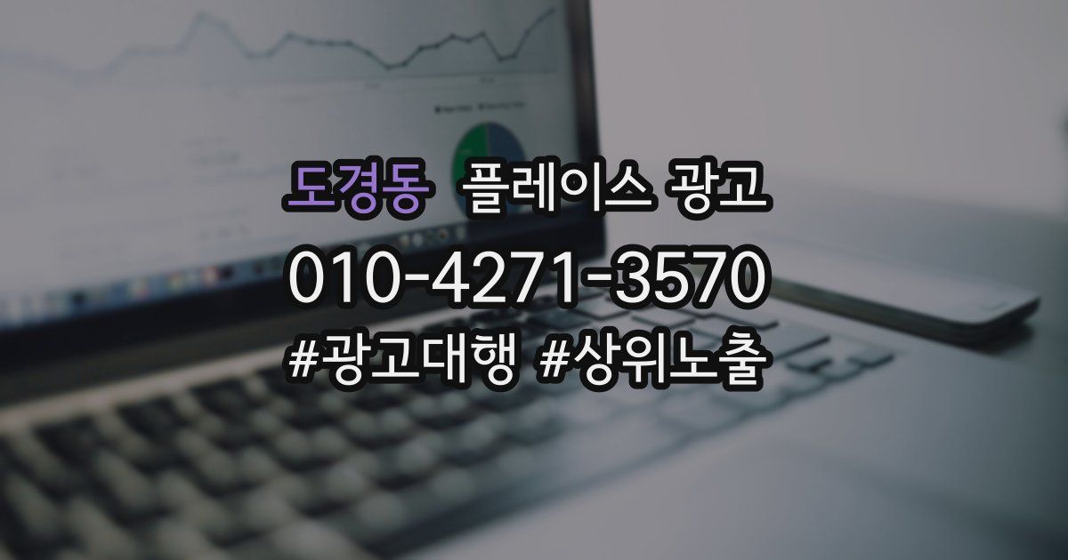 도경동 플레이스 광고