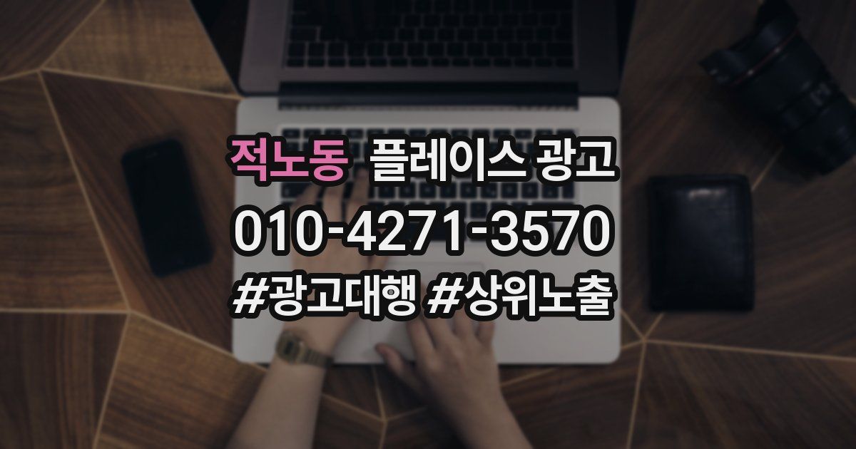 적노동 플레이스 광고