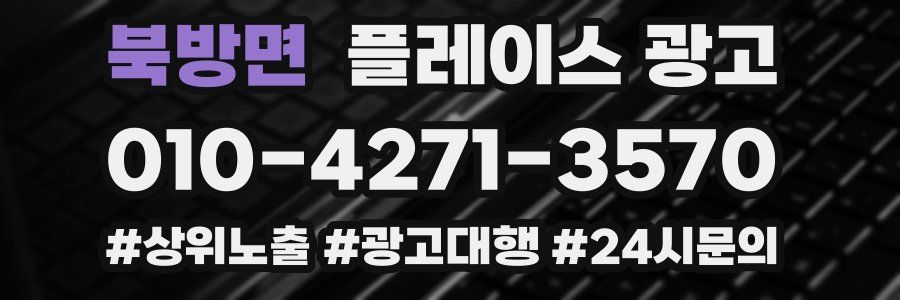 북방면 플레이스 광고