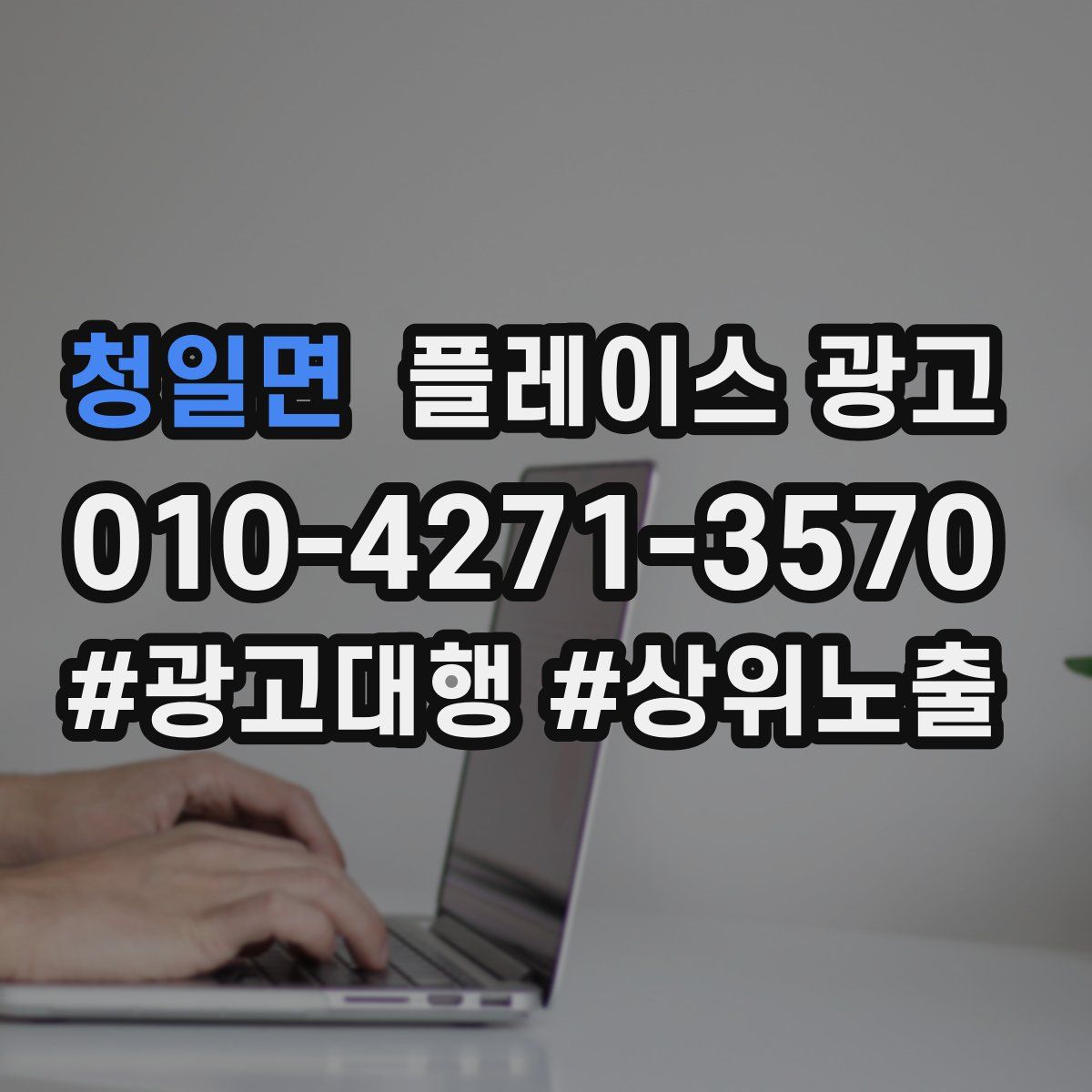 청일면 플레이스 광고