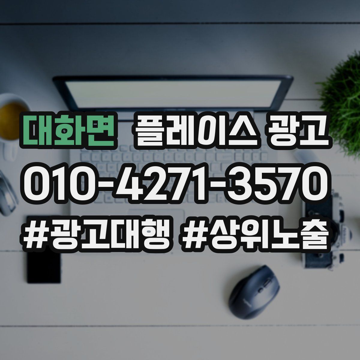 대화면 플레이스 광고