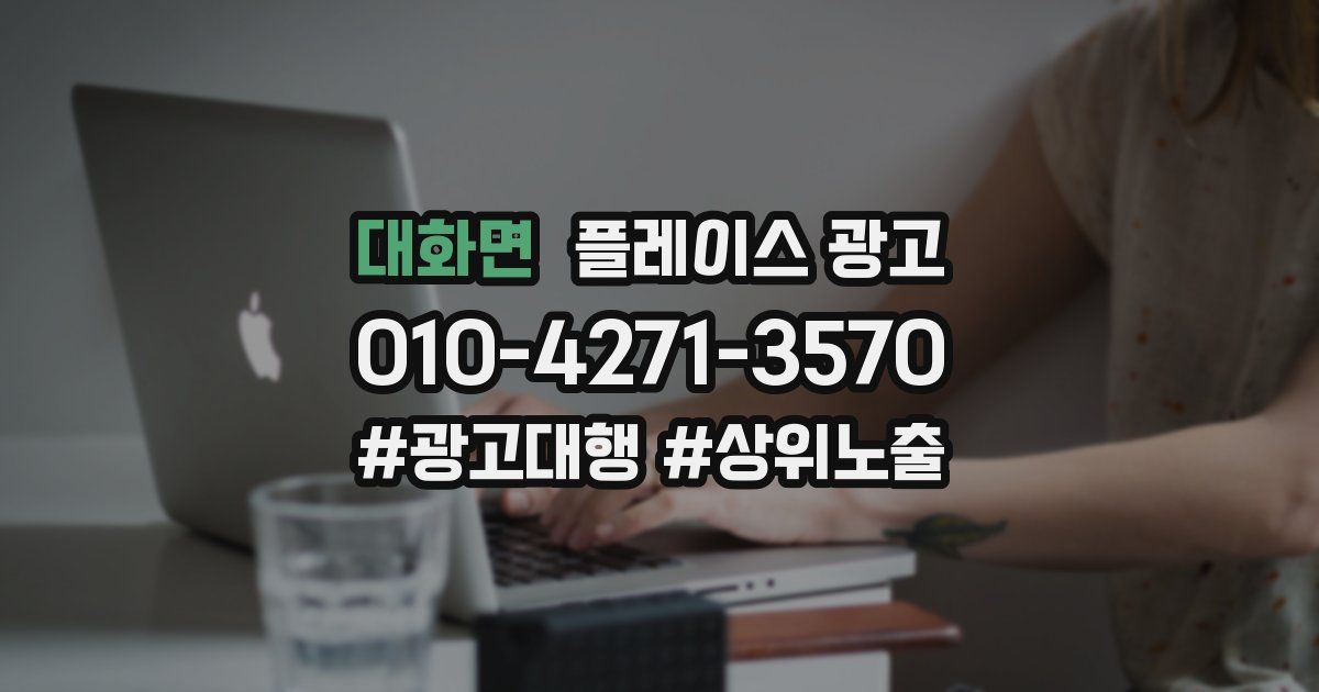 대화면 플레이스 광고