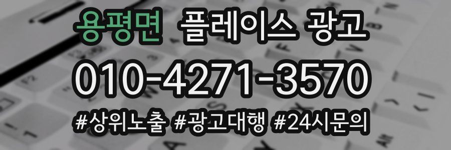 용평면 플레이스 광고
