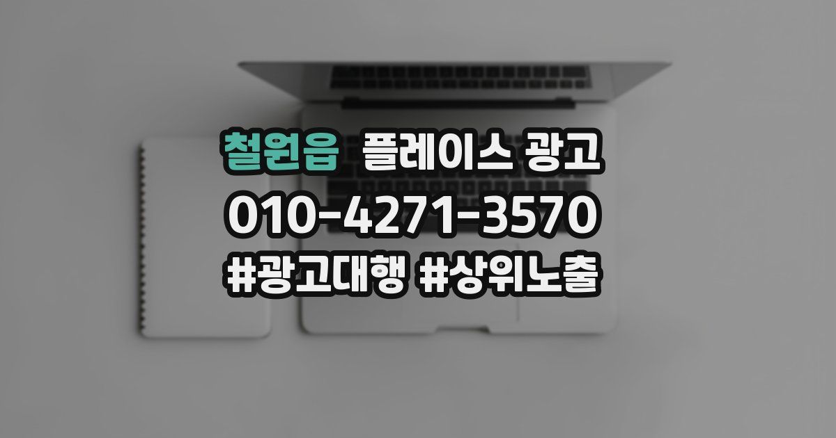 철원읍 플레이스 광고