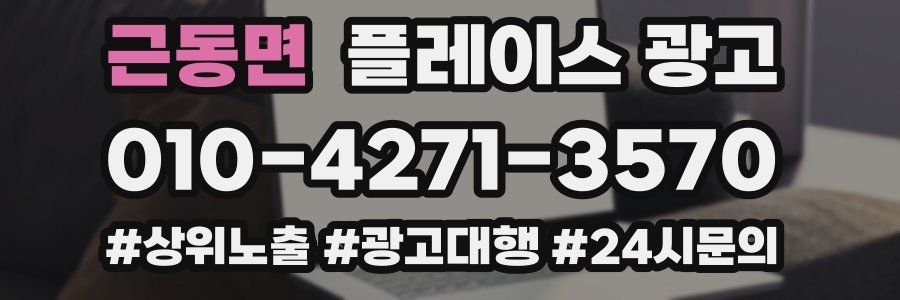근동면 플레이스 광고