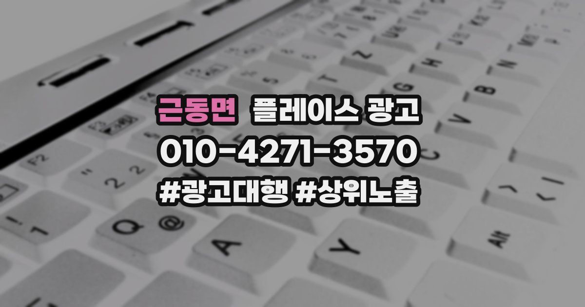 근동면 플레이스 광고