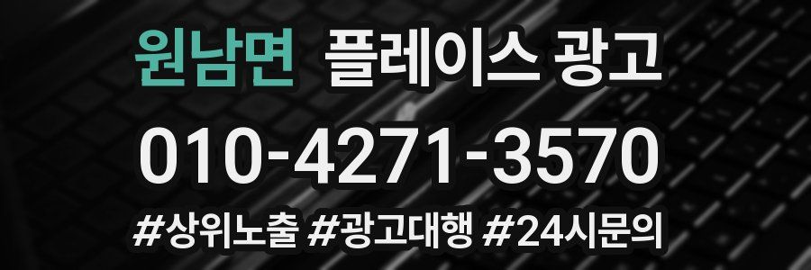 원남면 플레이스 광고
