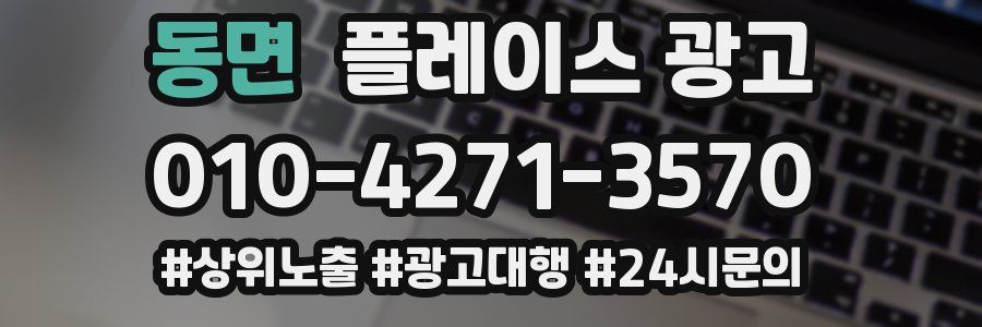 동면 플레이스 광고