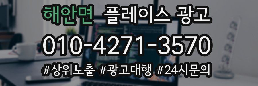 해안면 플레이스 광고