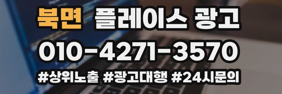 북면 플레이스 광고