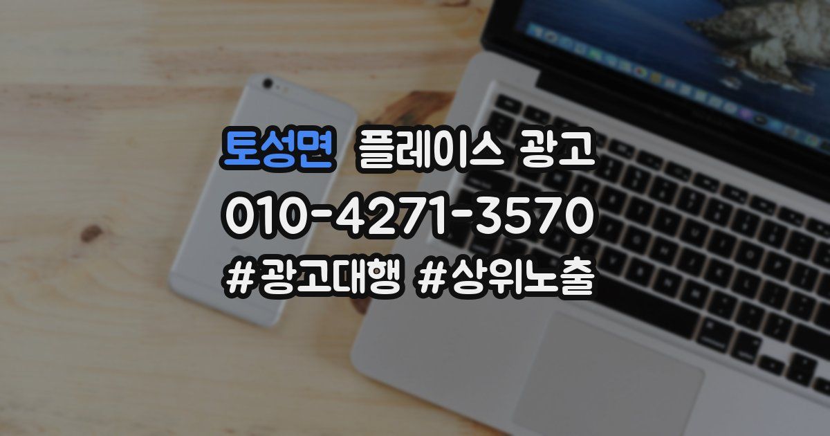 토성면 플레이스 광고