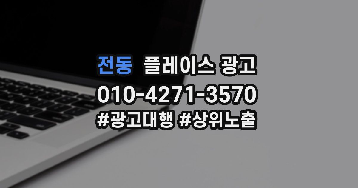 전동 플레이스 광고