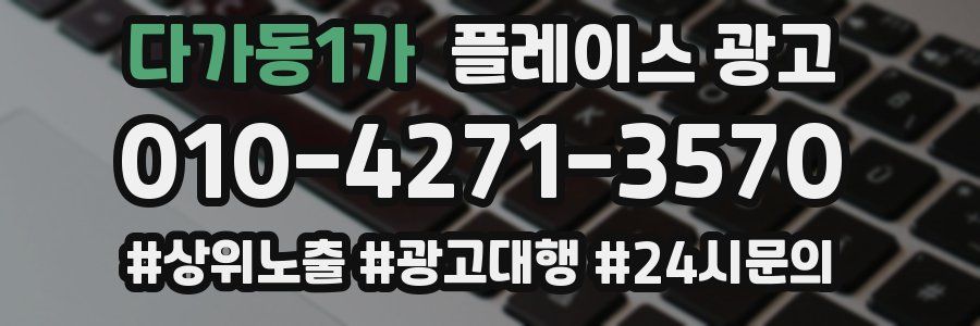 다가동1가 플레이스 광고