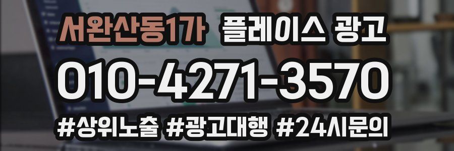 서완산동1가 플레이스 광고
