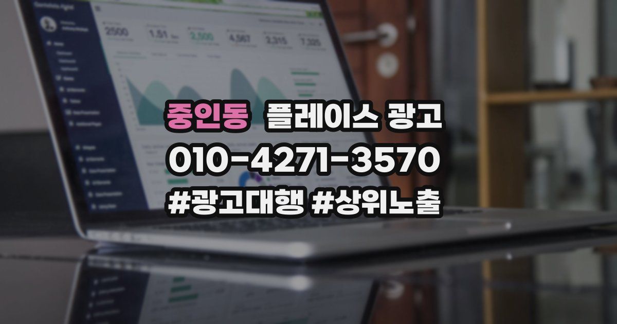 중인동 플레이스 광고