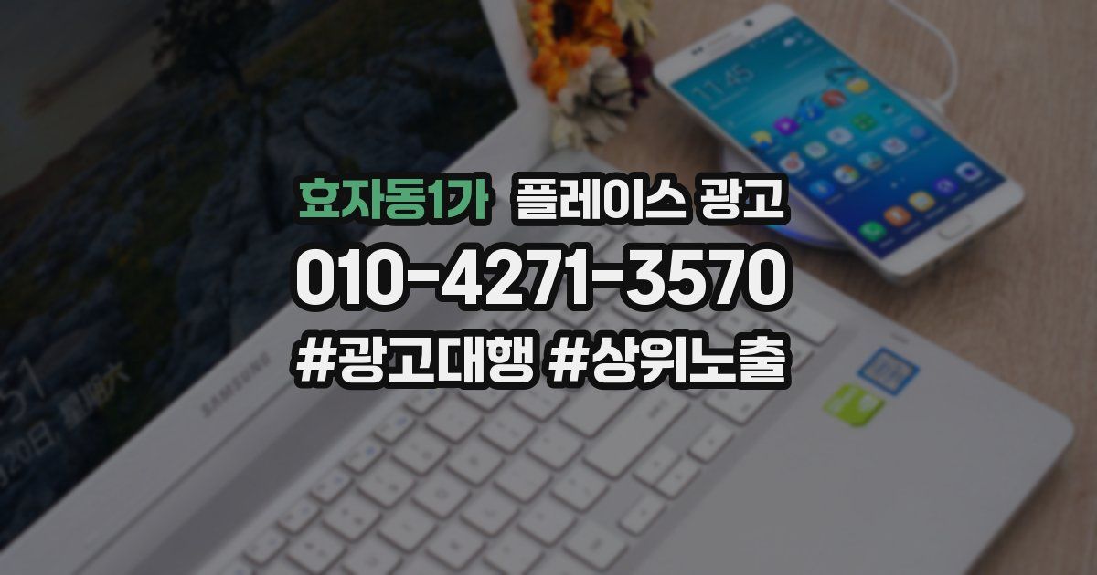 효자동1가 플레이스 광고