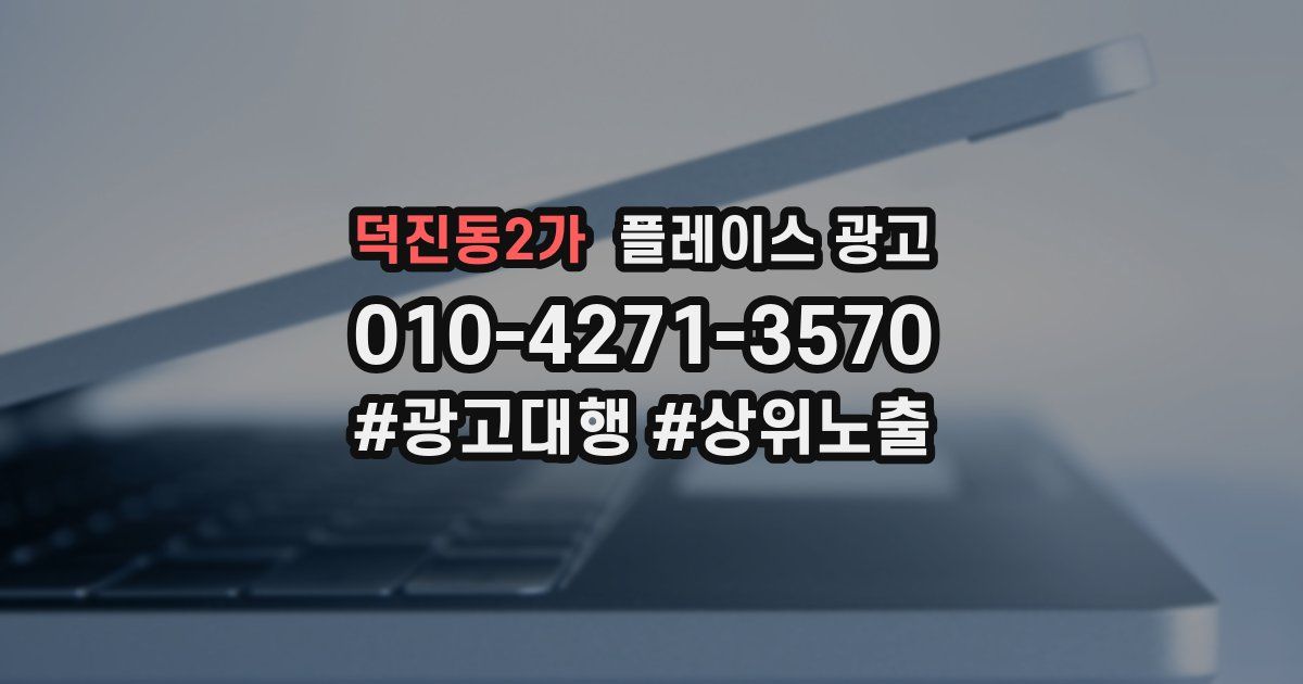 덕진동2가 플레이스 광고