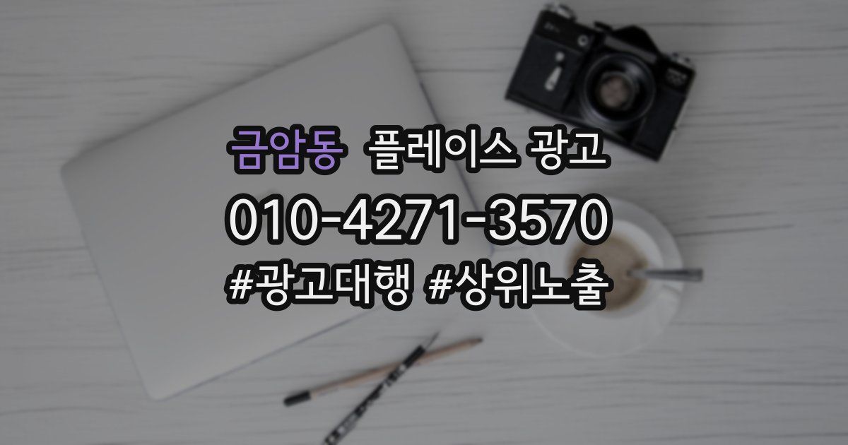 금암동 플레이스 광고