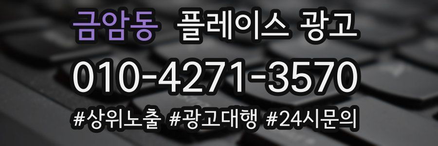 금암동 플레이스 광고