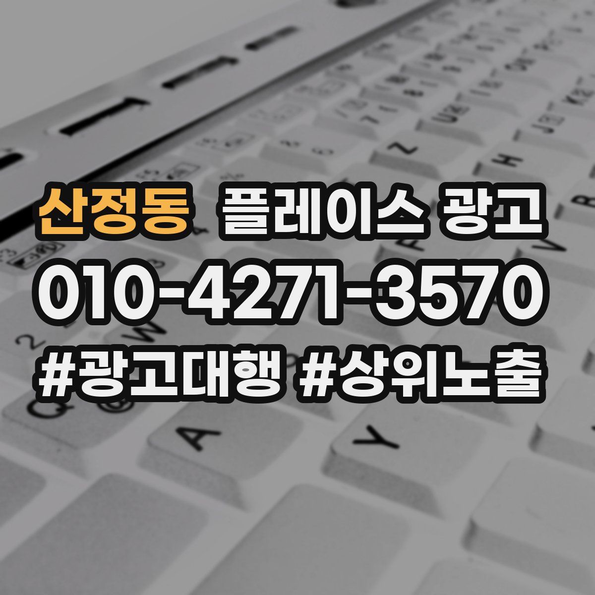 산정동 플레이스 광고