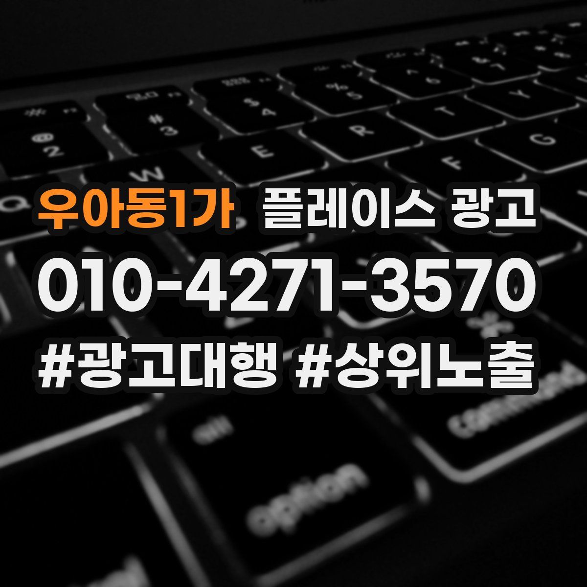 우아동1가 플레이스 광고