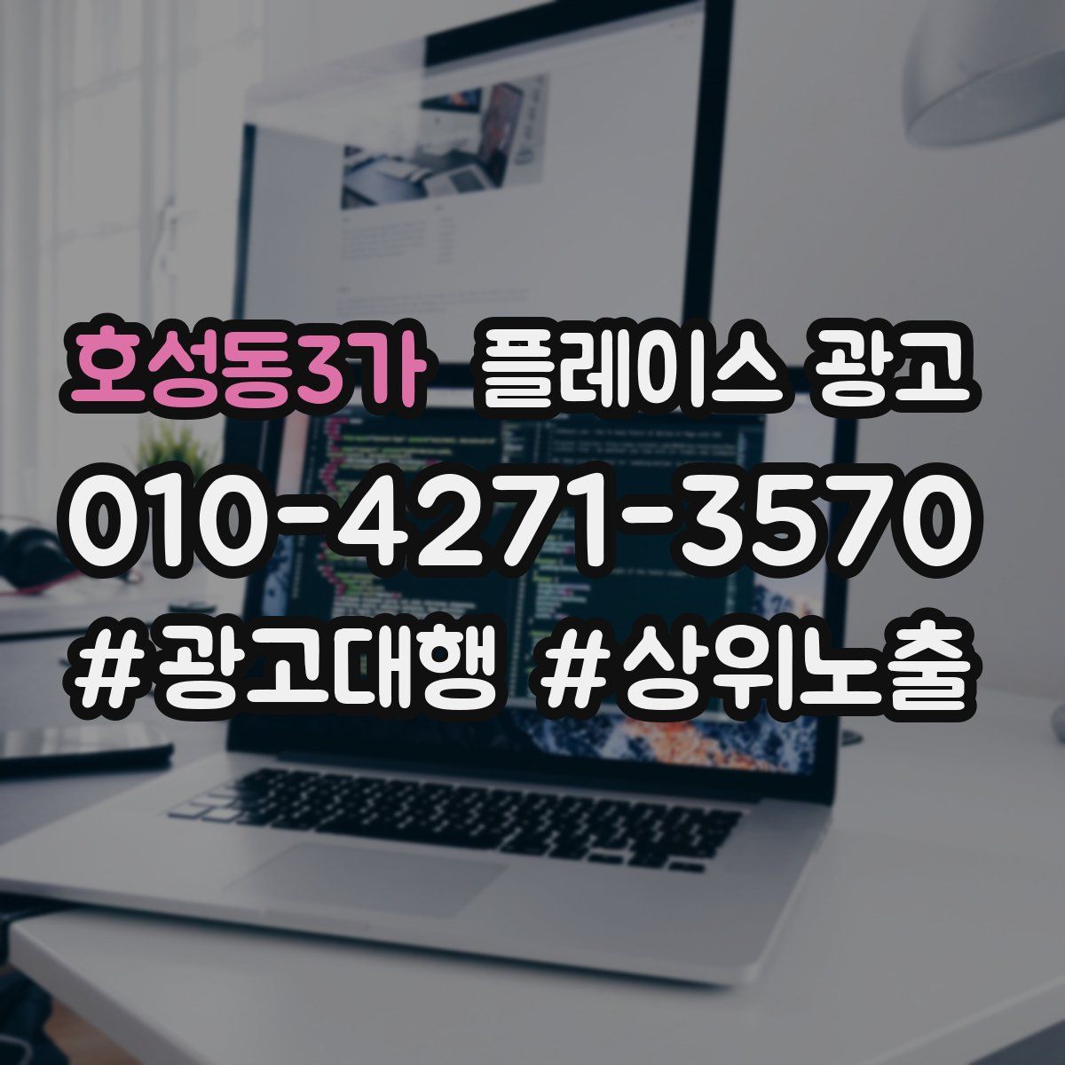 호성동3가 플레이스 광고