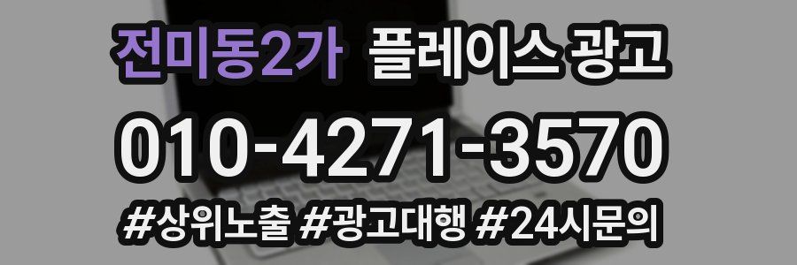 전미동2가 플레이스 광고