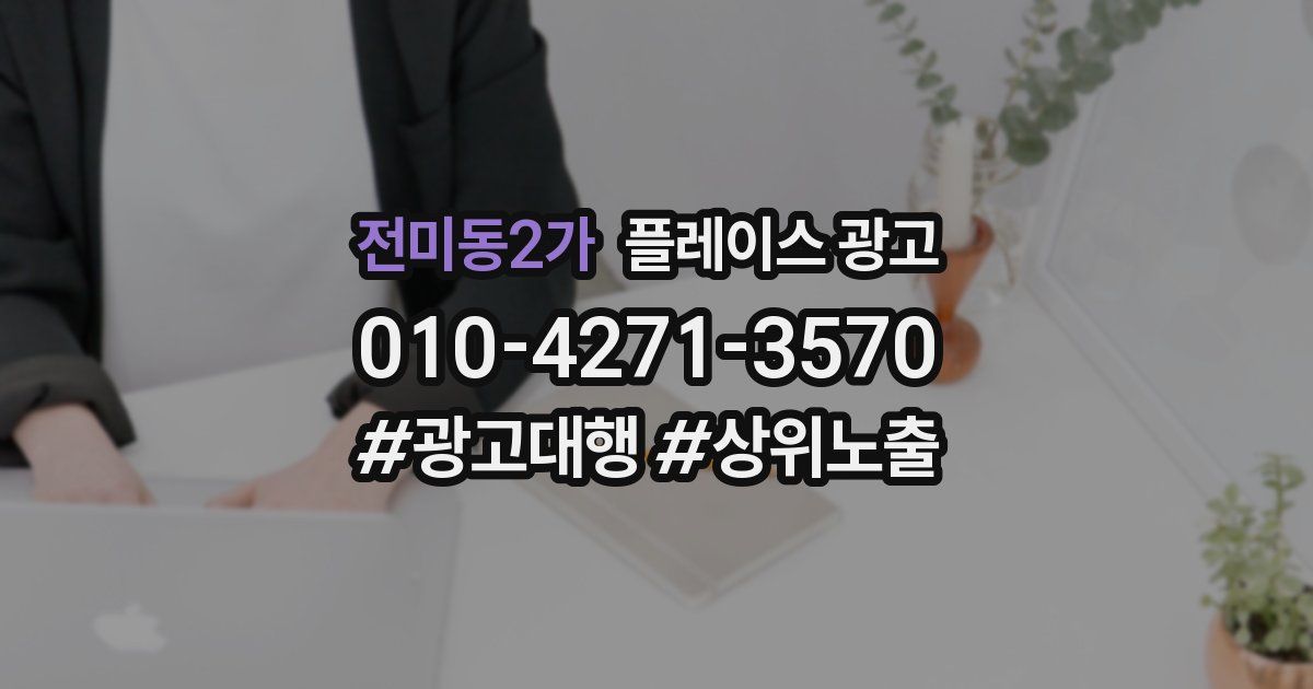 전미동2가 플레이스 광고