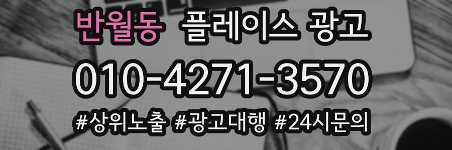 반월동 플레이스 광고