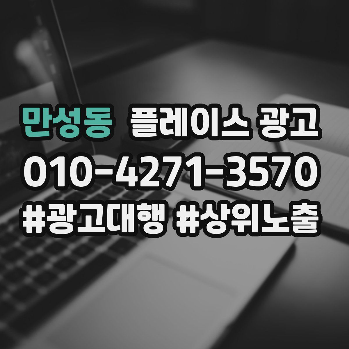 만성동 플레이스 광고
