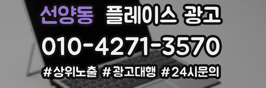 선양동 플레이스 광고
