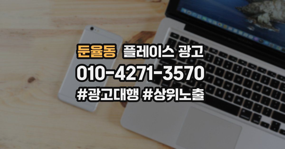 둔율동 플레이스 광고