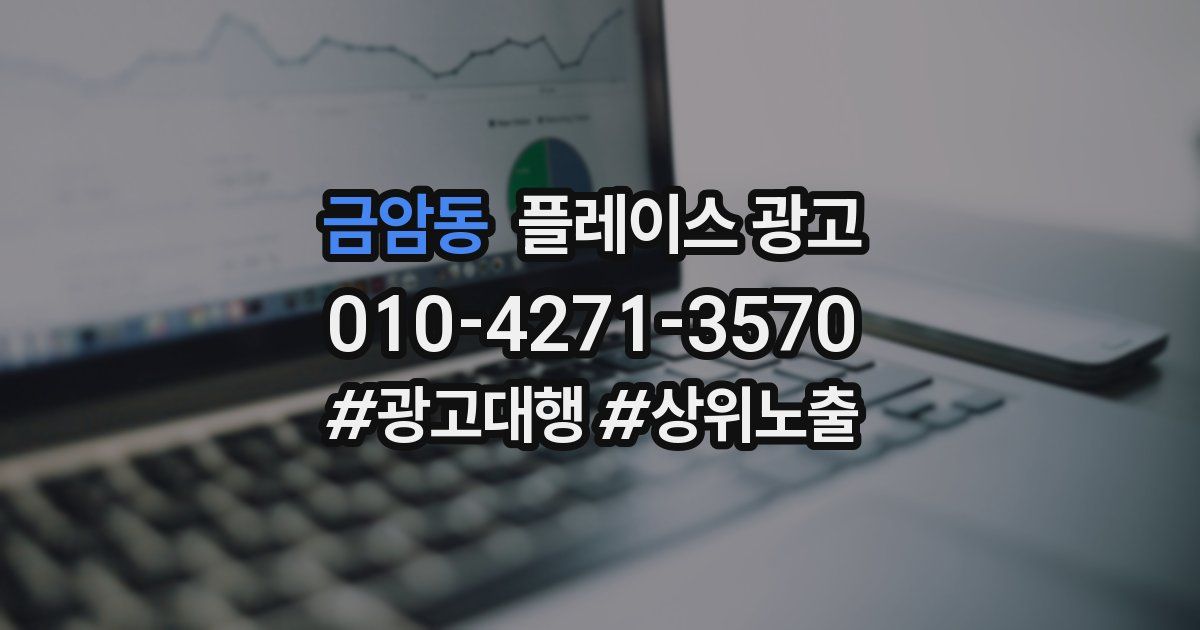금암동 플레이스 광고