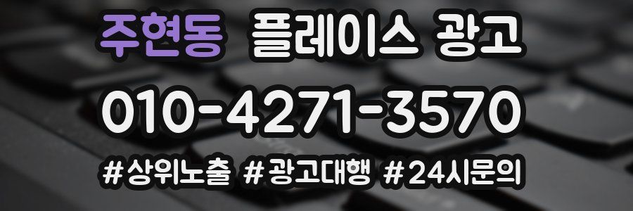 주현동 플레이스 광고
