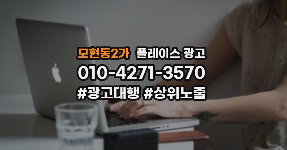 모현동2가 플레이스 광고