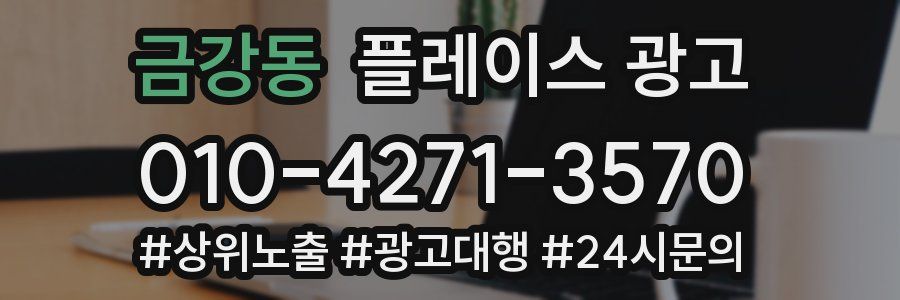 금강동 플레이스 광고