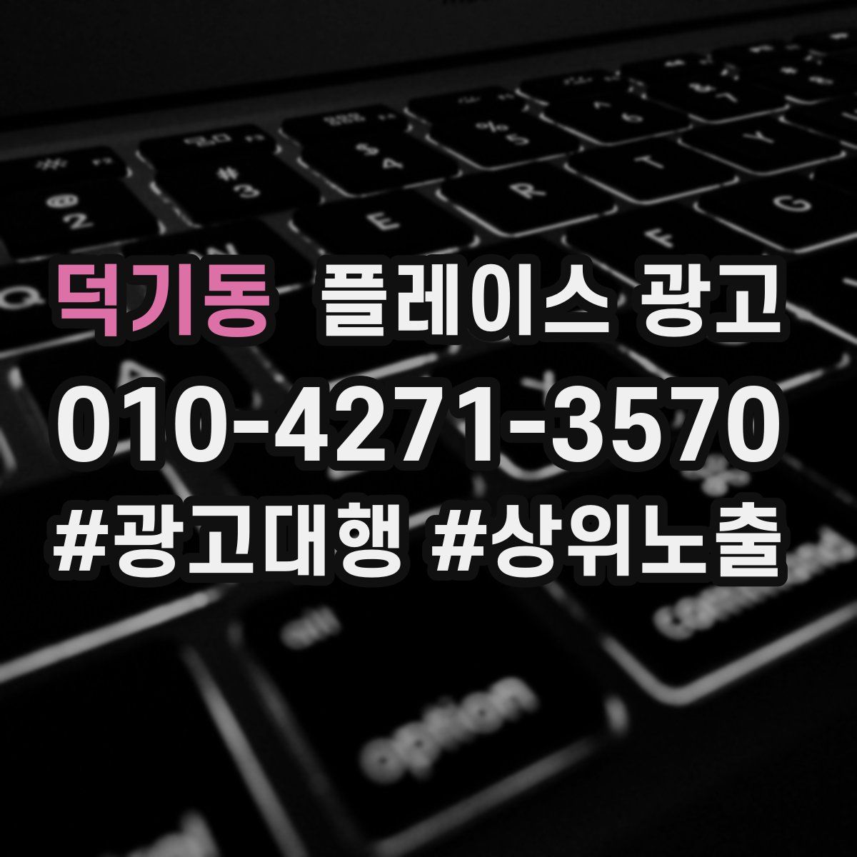 덕기동 플레이스 광고