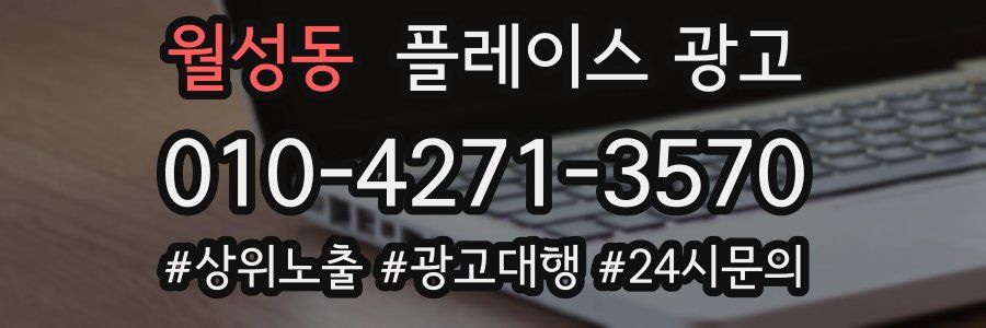 월성동 플레이스 광고